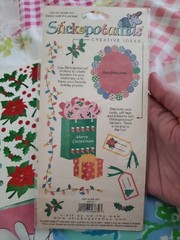 Vintage Stickopotamus Stickers Christmas Holly binder two Sheets
