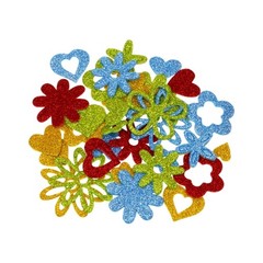 Sparkling Number Star Heart Flower Sticker for Kid Craft Birthday Decoration