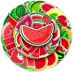 50PC Watermelon Stickers Pack – Tropical Fruit Decals for Fun Personalization