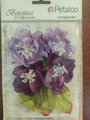 Lot 9 Petaloo Flora Botanica Botanica Blooms Collection 2″ Flowers #32