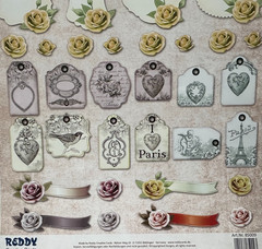 REDDY CREATIVE CARDS LABELS FRAMES GIFT TAGS BANNER RIBBONS FLORAL ACCENTS 2 PGS