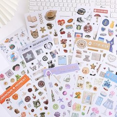 Girl’s Korean Sticker Book – Food and Daily Life Theme – 1300+ Unknown Moment