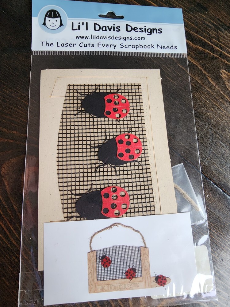 Scrapbook Laser Cut – Ladybug Spring LI’L Davis Designs Craft Retired NEW #18