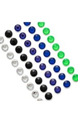 Crafts We R Memory Keepers Bling Rhinestones Dark Clear Blue Lime Green Black