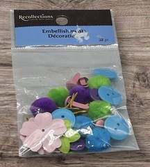 Recollections Embellishment Decorations 32 Pc Scrapbooking Pack NEW
