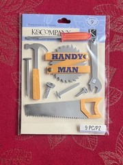 K & COMPANY HANDY MAN TOOLS 3D STICKERS – FREE SHIPPING