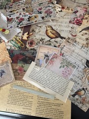 Vintage Bird Ephemera Bundle Junk Journal Kit Cottagecore Nature Scrapbook 69 Pc