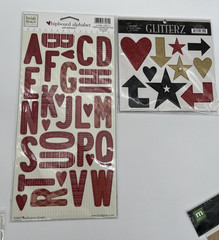 Mixed Scrapbook Sticker Chipboard Lot Crate Paper Heidi Grace Thickers Kit