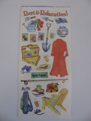 Sandylion Stickers REST & RELAXATION Travel & Hobbies 5.5″ X 12″