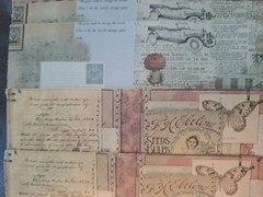 100 Pc Scrapbooking JJ Craft Ephemera Papers Vintage Art Collage Revisited