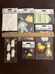 Set Of 6 Scrapbooking Embellishments Baby/child