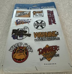 NEW Vintage Hallmark Razzle Dazzle FOIL Stickers Words & Phrases 4 Sheets Sealed