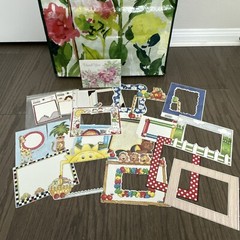 3M Scotch photo tape Scrapbooking Supplies kit Stickers Tags Die cuts paper lot
