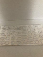 The Paper Studio – Alphabet Stickers – White Foam – Lowercase – 2 Sheets