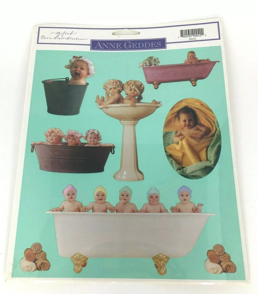 Anne Geddes Gifted Die Cut Sticker Set Of 8 Cute Baby Stickers Michel & Co New