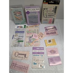 Scrapbooking Card Making Supply Lot Colorbok Vellum Rub-ons Christmas Birthday