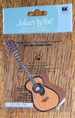 RARE Jolees Rock Star Guitar Wood GARAGE BAND Musical Music 3D Scrapbook Sticker