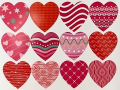 ❤️ Lg HEART STICKERS Mod DESIGN LOVE stars swirls valentines day Planner 1.5″ ❤️