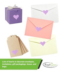 19mm Rose Gold Valentine Heart Stickers – Permanent Heart Labels for Treat Ba…