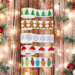 100 PCS Christmas Lights Tree Snow Santa Hat Gingerbread Metallic Foil Stickers