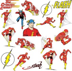 THE FLASH VINTAGE VARIETY DIE CUT VINYL 50 CT STICKER PACK