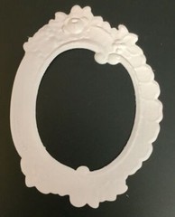 Tim Holtz Die Cuts * Embossed Floral Frame * Set of 12 * Black, White or Kraft