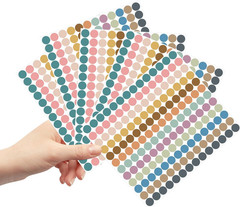 Boho 4200 PCS 0.75 Inch 12 Colors round Colored Dot Stickers