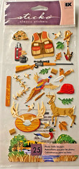 8 Assorted Sealed Packages of Crafting Stickers Baseball Fishing Handyman Dad