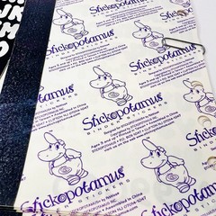 Vintage Stickopotamus Alphabet Stickers Lot 70 Y2K Scrapbook Binder Pebbles