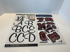 Craft Alphabet Stickers Letters Huge Lot Black Red White And More