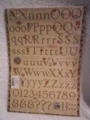 K and Company Brenda Walton Die Cut Alphabet / Numbers Stickers (choose one set)