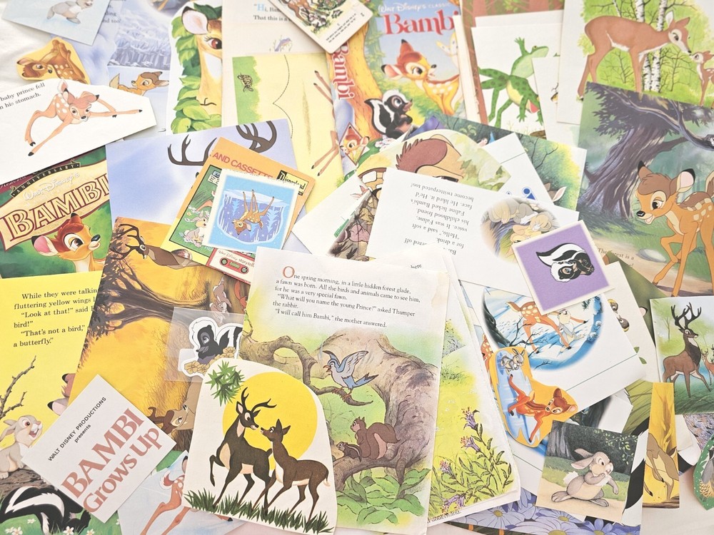 Disneys Bambi Ephemera Bundle 100 Pc Paper Journals Scrapbooks