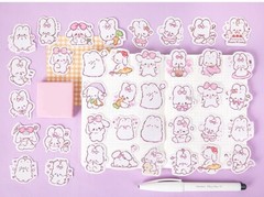 Kawaii Pink Stickers Cute Harajuku Magical Girl Sailor Moon Pastel Bunny Usagi