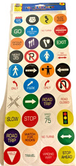 Scrap Booking Road Sign Stickers 40-Pack