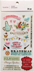 Grandma Grandmother Cooking Love Hugs Cookie Family Recollections Stickers