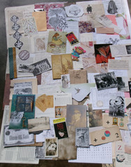 30 Piece Junk Journal sticker Ephemera Vintage Paper FANCY CUTS STAMPS WORDS