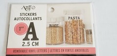 Momenta Art-C 1″ REMOVABLE VINYL LETTERS – BLACK – 151 pcs