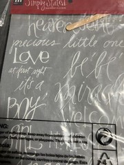 Making Memories Rub-On Baby Words Embellishments Scrapbooking Cards