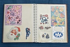 Vintage Sticker Album Hallmark AGC Puffy