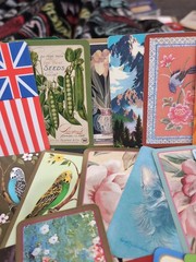Mixed Lot 30 Vintage Single Swap Playing Cards Ephemera Junk Journal Deco #1