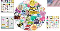 Bulk 220Pcs Inspirational Stickers – Waterproof Bible Verses for Creative Use