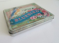 Bluebird Metal Stamp Set Melody Ross Chip Art 1/2″ Lowercase Letters in Tin