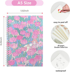 Reusable Sticker Collecting Book Storage Album with 40 Sheets Blank Release Pape