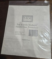 SRM Press «Say it with Stickers» Sticker Sheet ~ San Francisco #41013 6×8 sheet