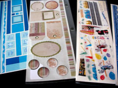 Blue/Aqua &Brown/Black Gr Lths, Amusement Park, Day to Day, Creative Memories.