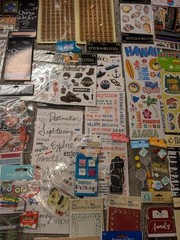 Huge Lot of 55 Scrapbooking Stickers, Jolees, Sticko, Recollections… NICE LOT