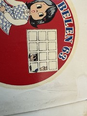 Lot 2 Rare Vintage Waterslide Type STICKER BELEN 63 ? 1963 Unknown Origin