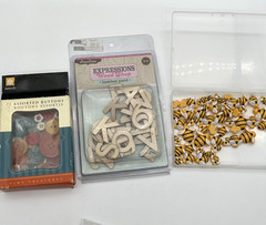 Large Mixed Scrapbooking Craft Supply Lot Fiskars Teresa Collins Pink Paislee