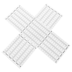 20Pcs Stick on Measuring Tape Multi Color Flexible PVC Adhesive Ruler for Crafts