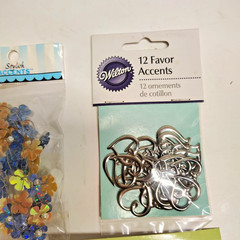 K & Company Rhinestone Daisy Wired Flowers Butterflies Glitter Hearts Scrapbook